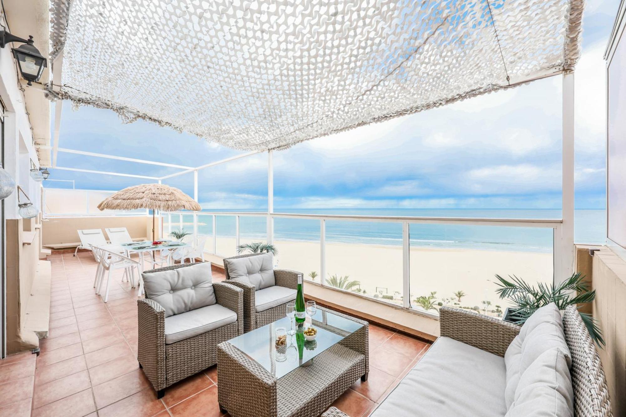 Lux Penthouse Mediterranean Views Beach Front Sagunto Exterior foto